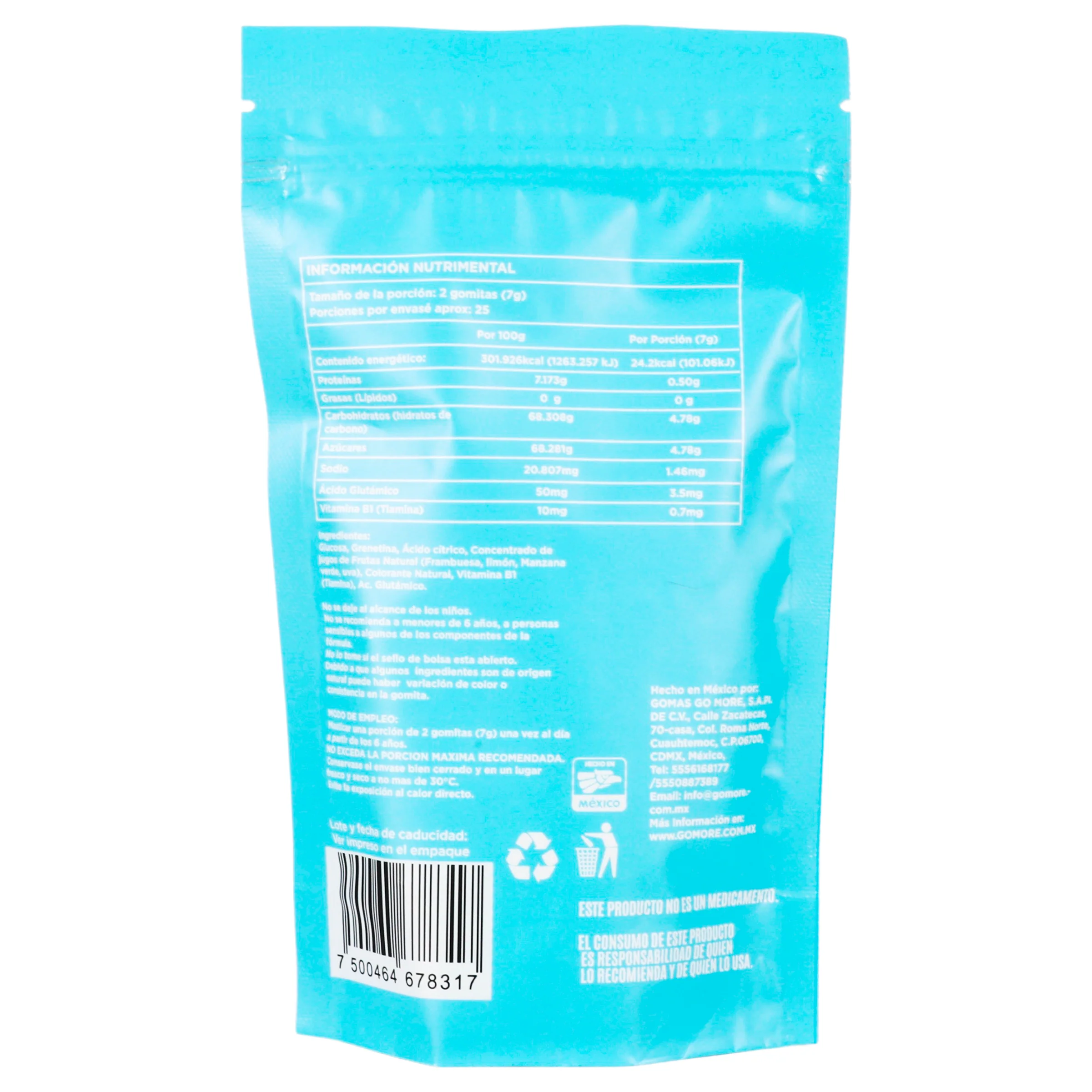 Gomitas Kids Con Vitaminas B1 & Acido Glutamico 180 G Suplemento Alimenticio - Image 7