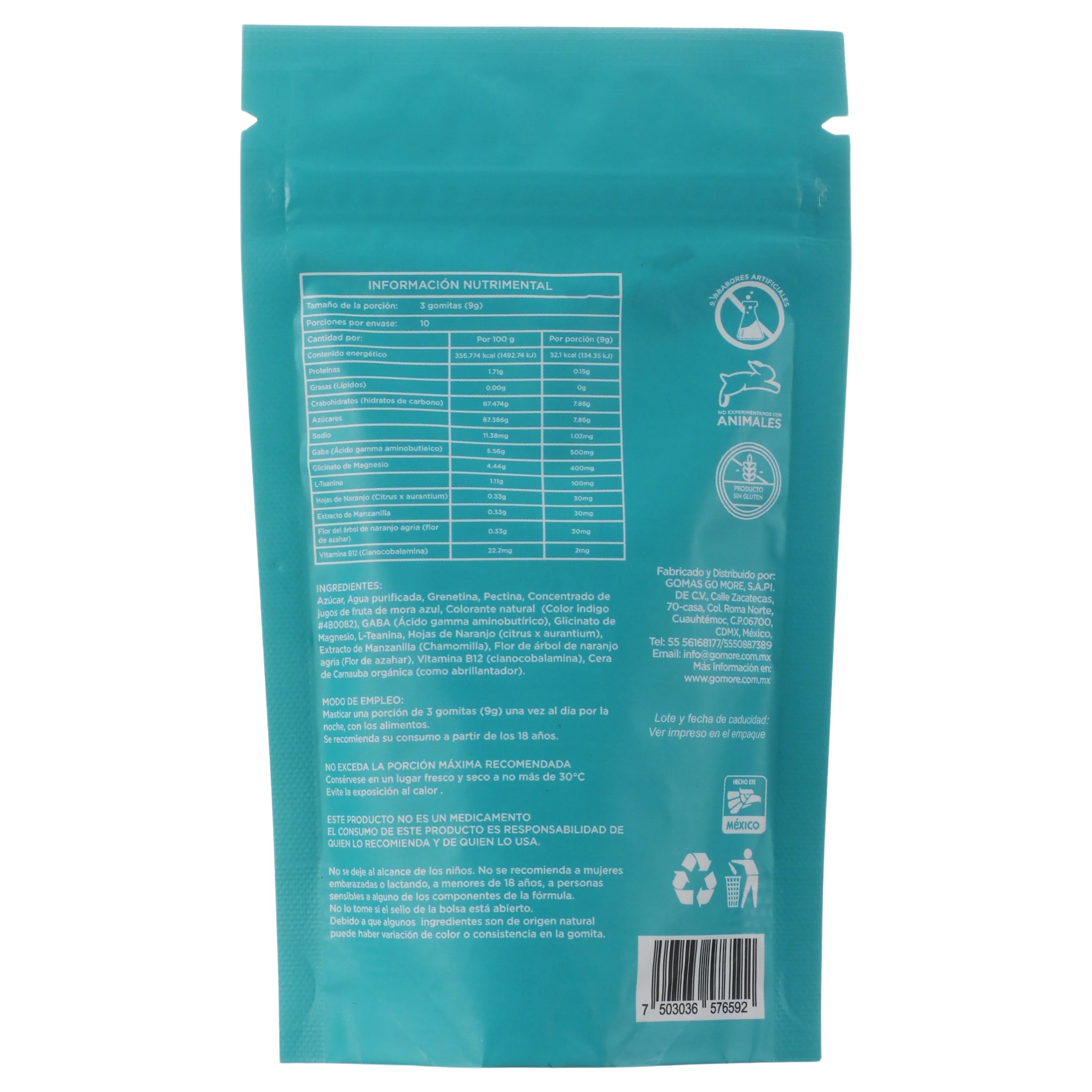Gomore Gomitas Zzz Con Gaba 90 G Suplemento Alimenticio - Image 7