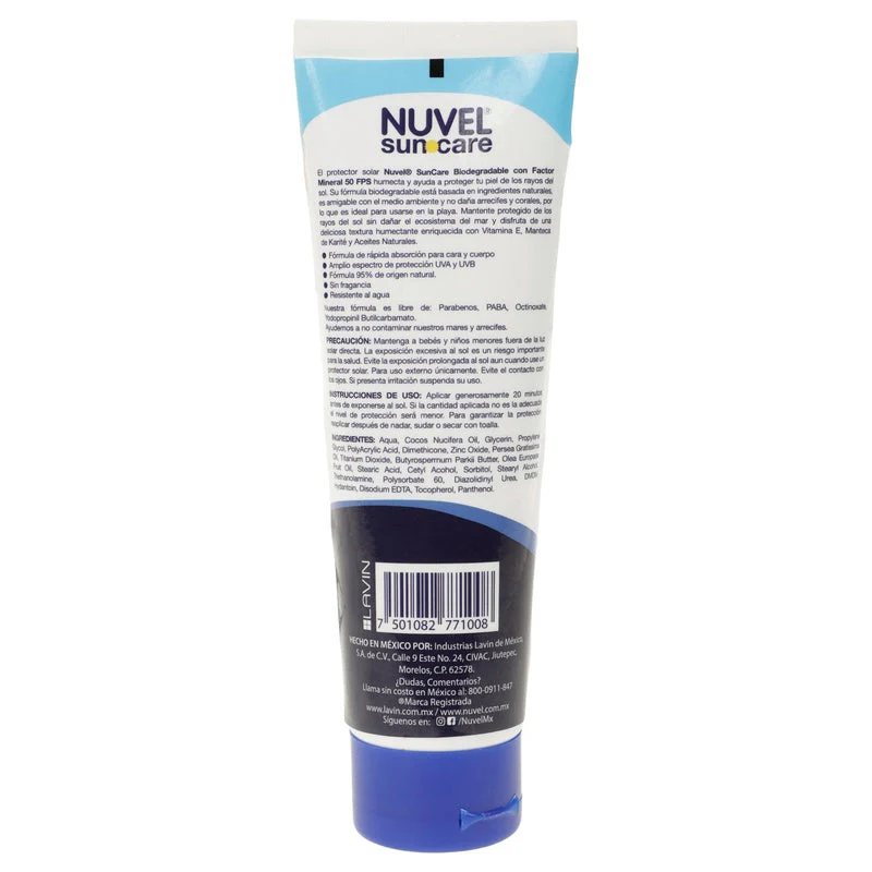 Protector Nuvel Solar 50 Fps 120 Ml