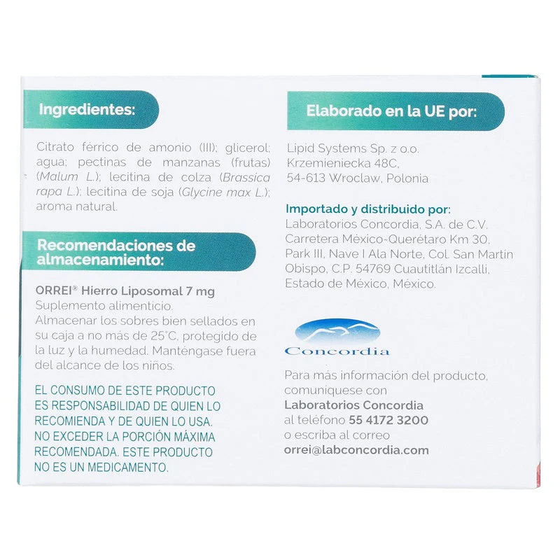 Orrei 7 Mg Suplemento Alimenticio Con 30 Sobres Gel 5 G - Image 4