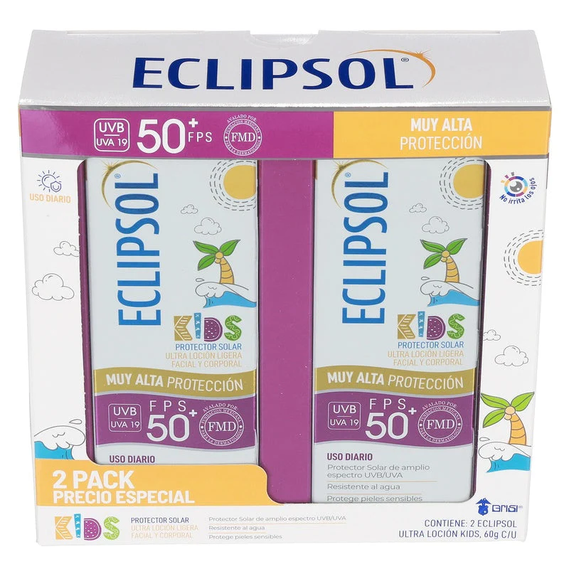 Eclipsol Kids Ultra + 50 Fps Locion 60 G 2 Pack - Image 6