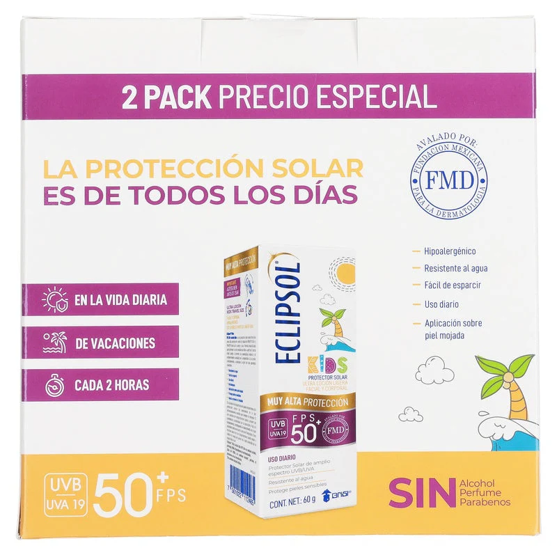 Eclipsol Kids Ultra + 50 Fps Locion 60 G 2 Pack - Image 8