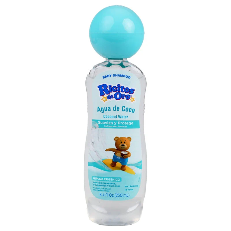 Shampoo Ricitos Oro Agua De Coco 250 Ml - Image 3