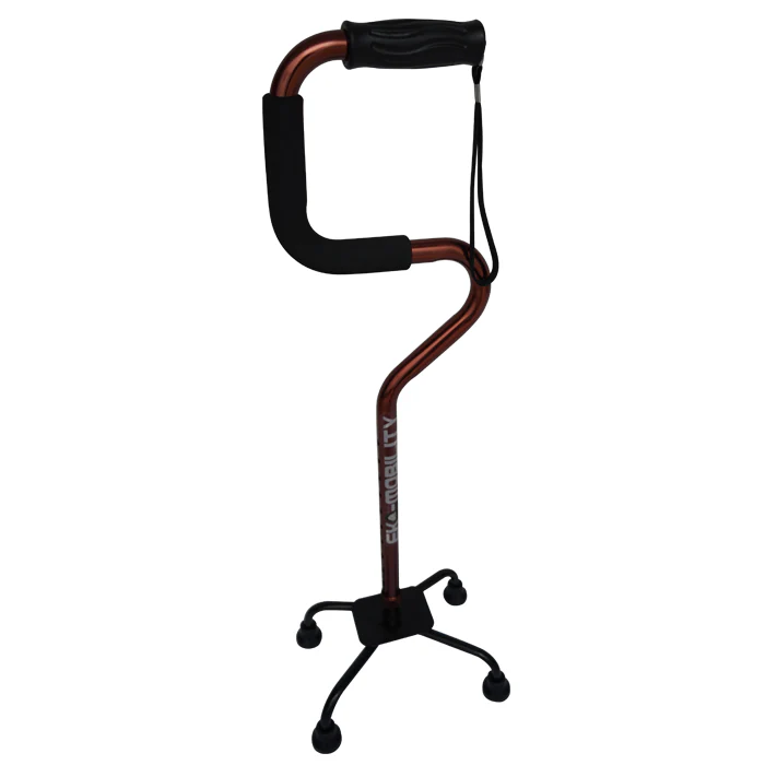 Baston 4 Apoyos Bronce Doble Soporte Altura Ajustable Ekomobility - Image 2
