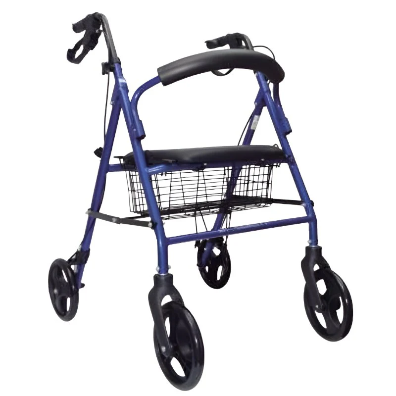 Er500102K Andadera Rollator Azul Aluminio C/Canastilla Y Rueda 8X1