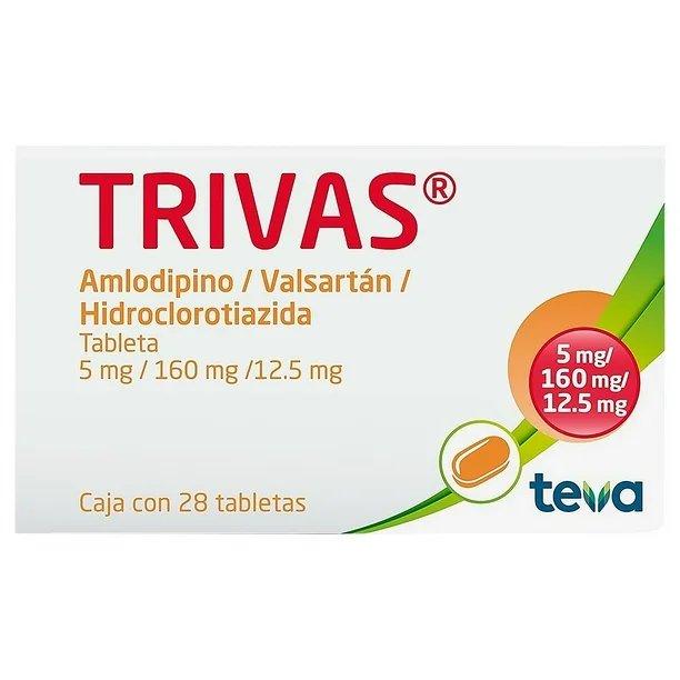 Trivas 5/160/12.5 Mg Con 28 Tabletas