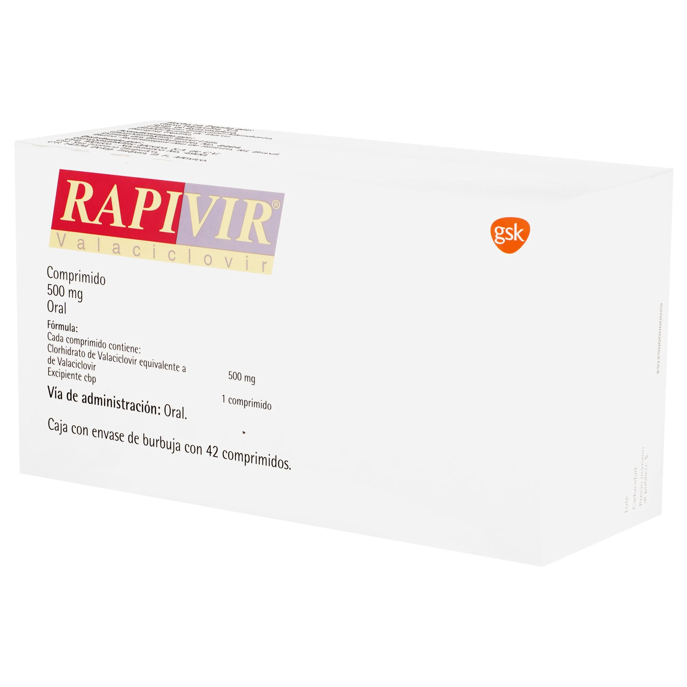 Rapivir 500 Mg Con 42 Tabletas - Image 3