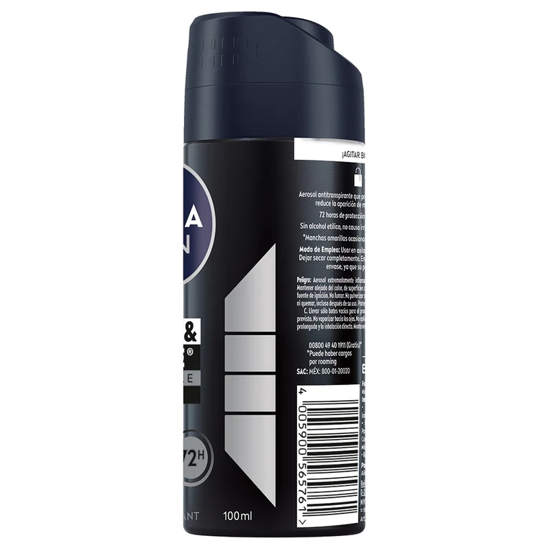 Desodorante Nivea Men Invisible Black & White Spray 100 Ml - Image 6