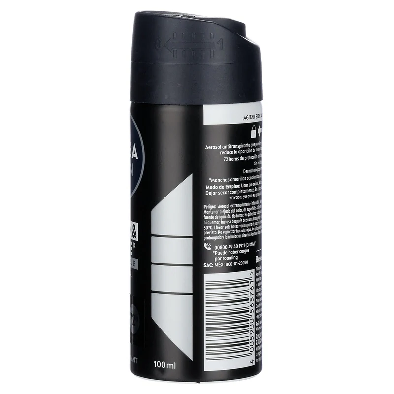 Desodorante Nivea Men Invisible Black & White Spray 100 Ml - Image 8