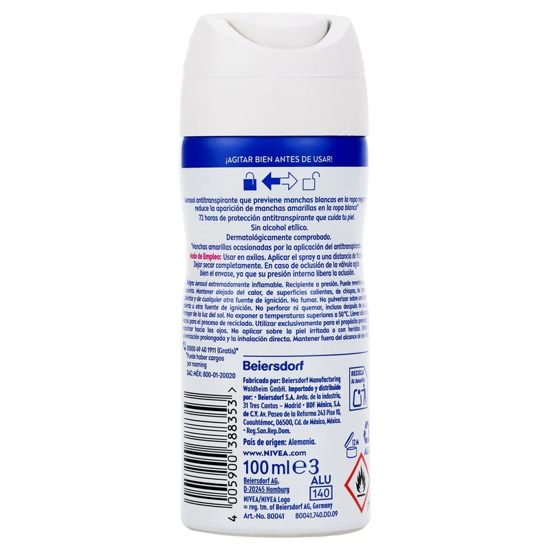 Desodorante Nivea Black & White Original Spray 100 Ml - Image 7