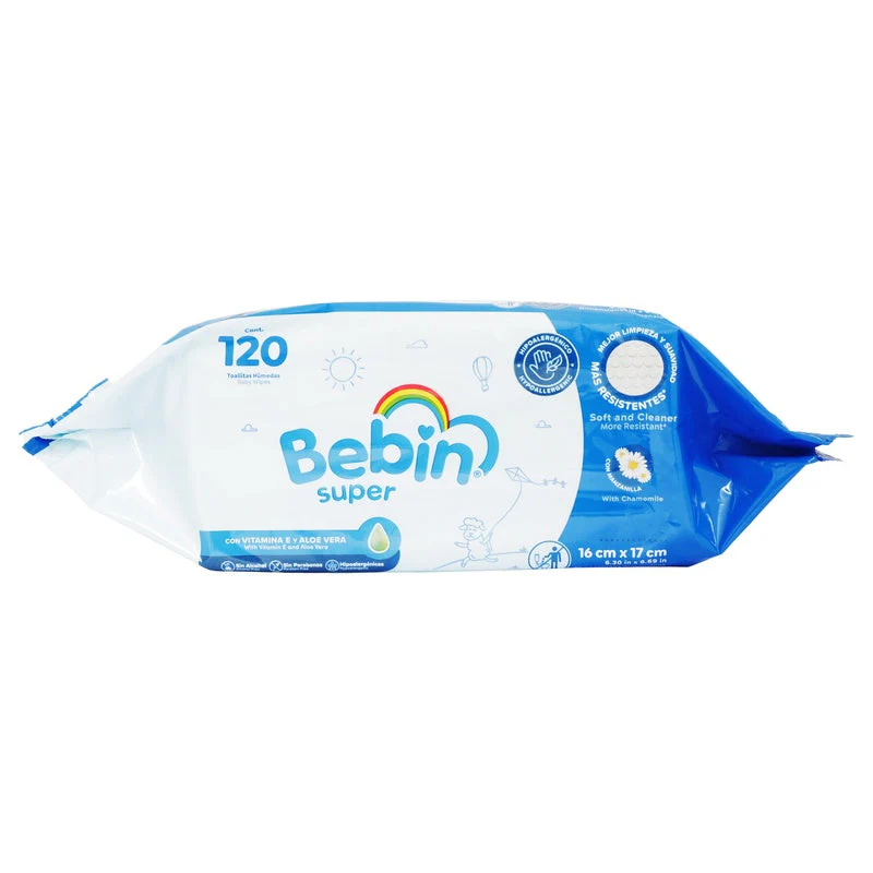 Toallitas Humedas Bebin Super Con 120 Piezas