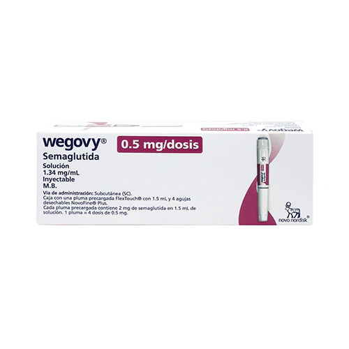 Wegovy 0.5 Mg Pluma Recargada 4 Dosis 1.34 Mg/Ml
