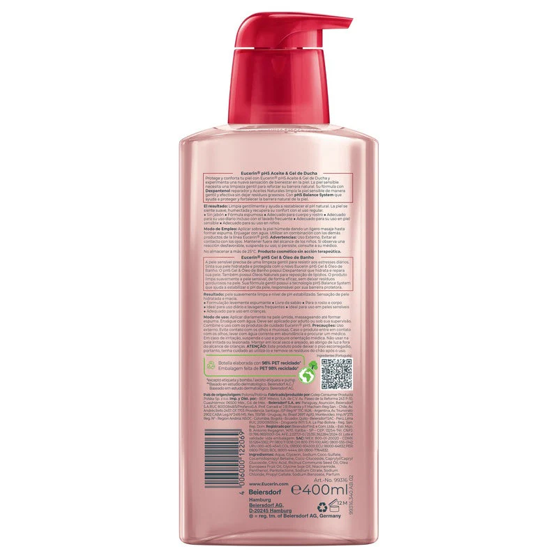 Aceite Gel Eucerin Ducha Ph5 400 Ml - Image 6