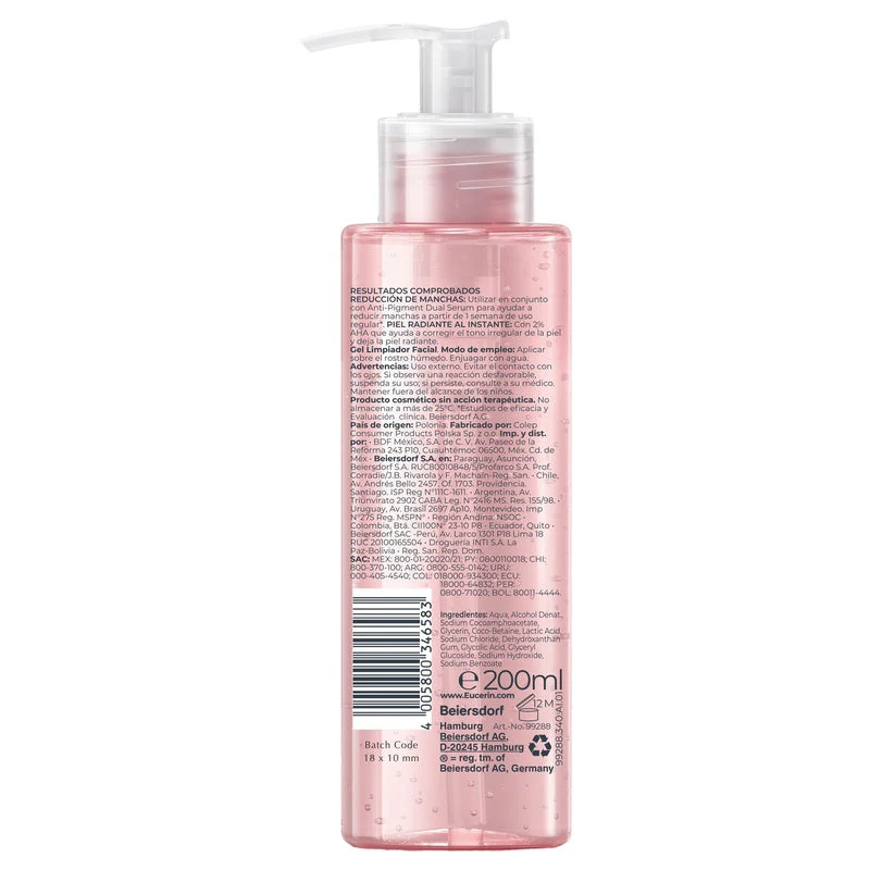 Gel Eucerin Anti-Pigment Limpiador Anti-Manchas 200 Ml - Image 11