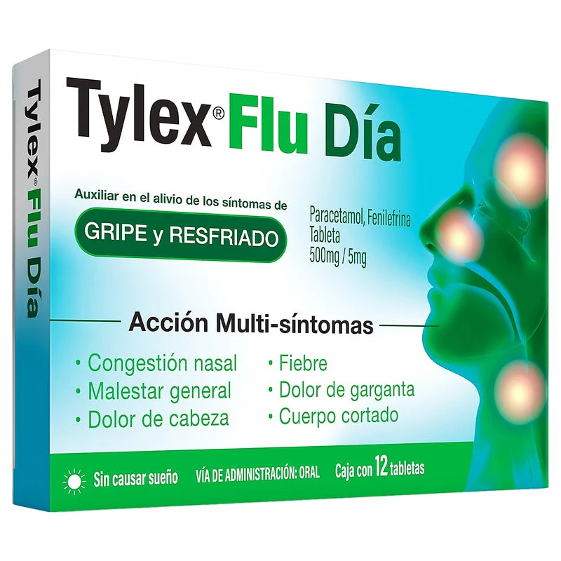 Tylex Flu Dia 500/5 Mg Con 12 Tabletas - Image 4