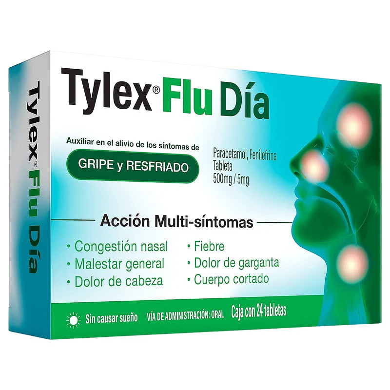 Tylex Flu Dia 500/5 Mg Con 24 Tabletas - Image 3