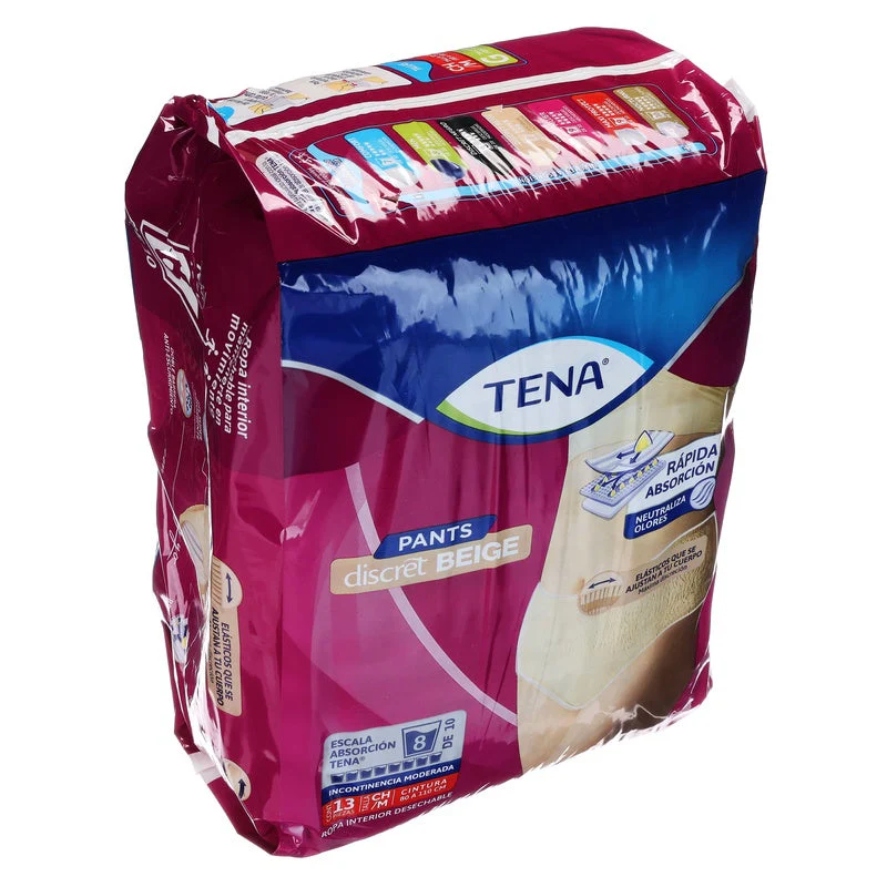 Calzon Tena Pants Beige Chico /Mediano Con 13 Piezas - Image 12