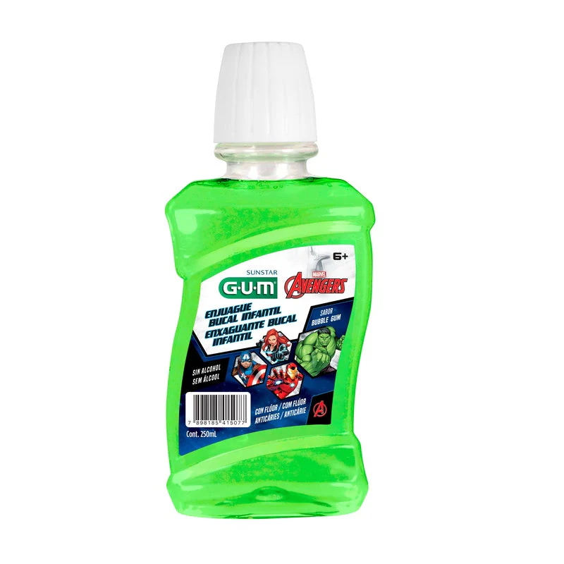 Enjuague Bucal Gum Infantil Avengers 250 Ml