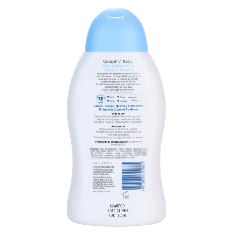 Cetaphil Baby Baño Liquido De Los Pies A La Cabeza 300 Ml - Image 8