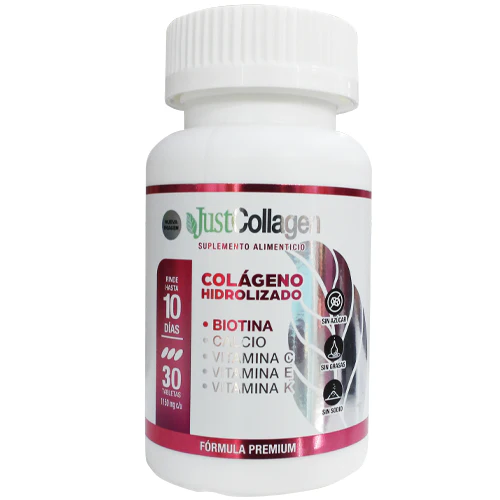 Just Collagen Colageno Hidrolizado Suplemento Alimenticio Con 30 Tabletas