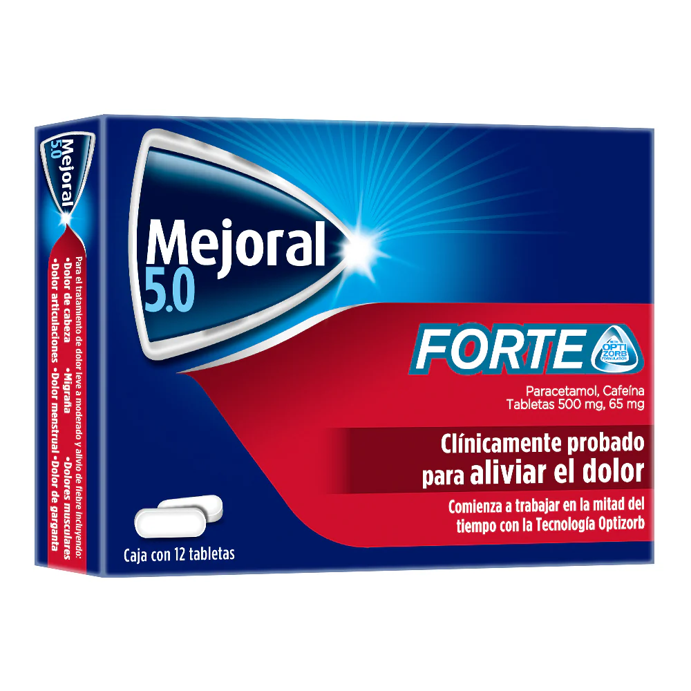 Mejoral Forte 5.0 500/65 Mg Con 12 Tabletas - Image 3