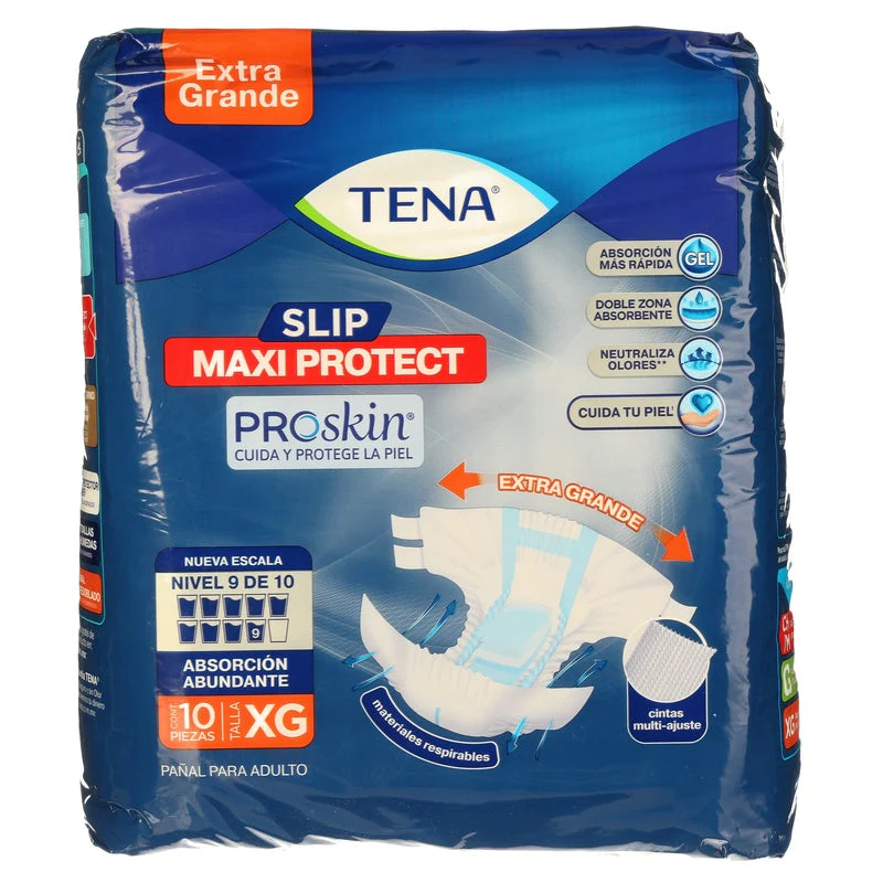 Pañal Tena Slip Maxi Prot Xtragrande Con 10
