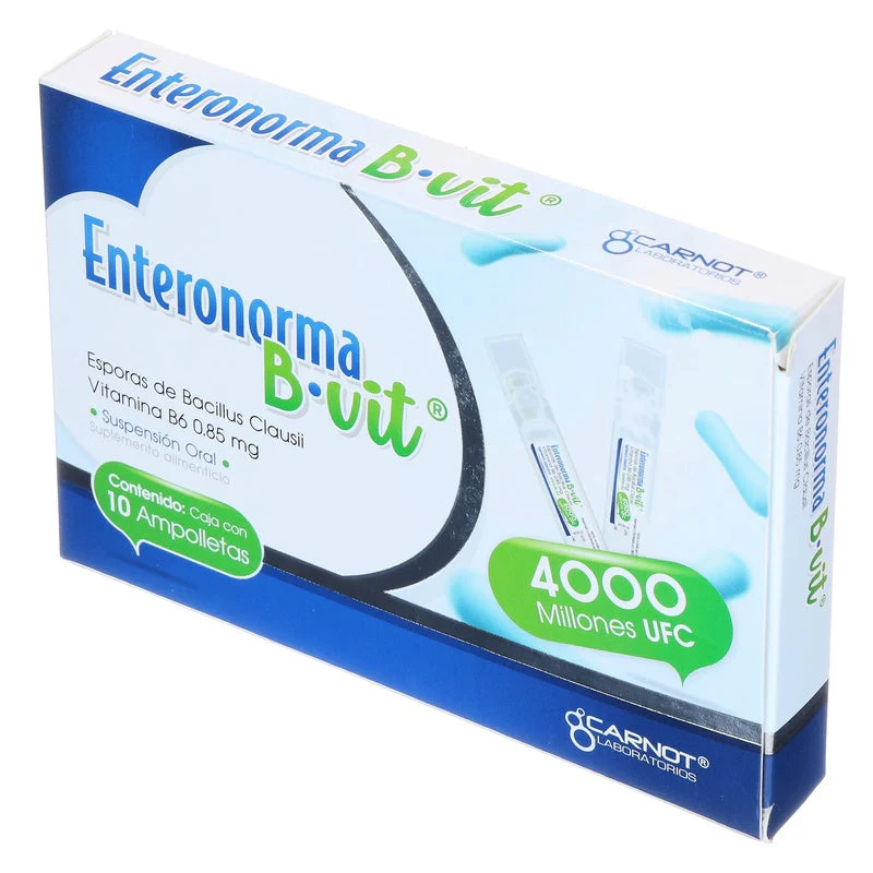 Enteronorma B.Vit Suspension Con 10 Ampolletas Orales Suplemento Alimenticio - Image 8