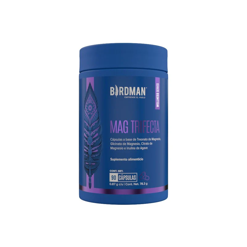 Mag Trifecta 3 En 1 (Magnesio) Con 90 Capsulas Birdman