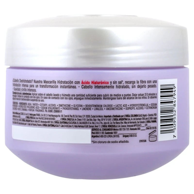 Mascarilla Elvive Hidra (Hialuronico) Cabello Deshidratado 300 Ml - Image 6