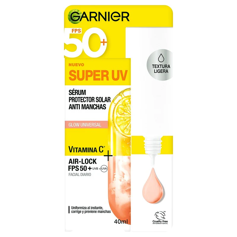 Protector Solar Antimanchas Serum Garnier Fluido Sup Uv 40 Ml