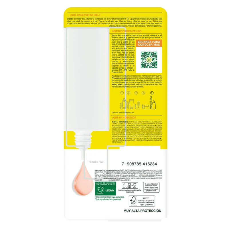 Protector Solar Antimanchas Serum Garnier Fluido Sup Uv 40 Ml - Image 3