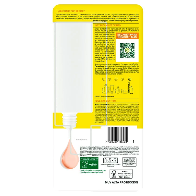 Protector Solar Antimanchas Serum Garnier Fluido Sup Uv 40 Ml - Image 4