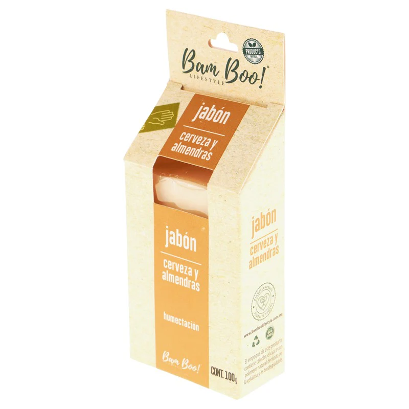 Jabon Bam Boo Lifestyle Cerveza Almendras 100 G - Image 4