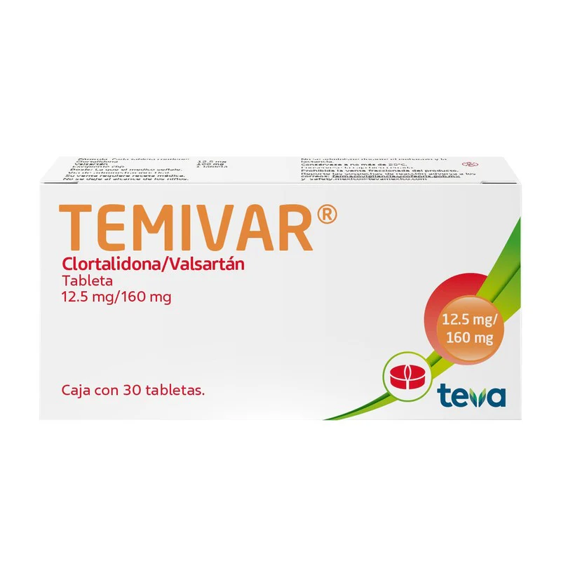 Temivar 12.5/160 Mg Con 30 Tabletas