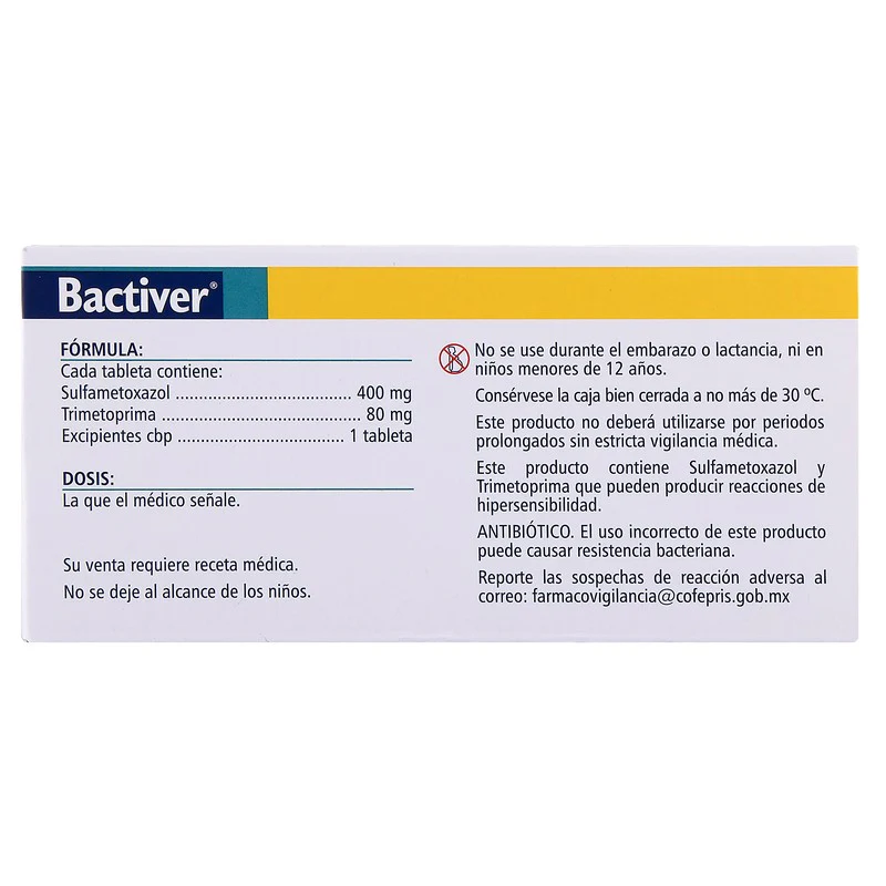 Bactiver 80/400 Mg Con 20 Tabletas - Image 14