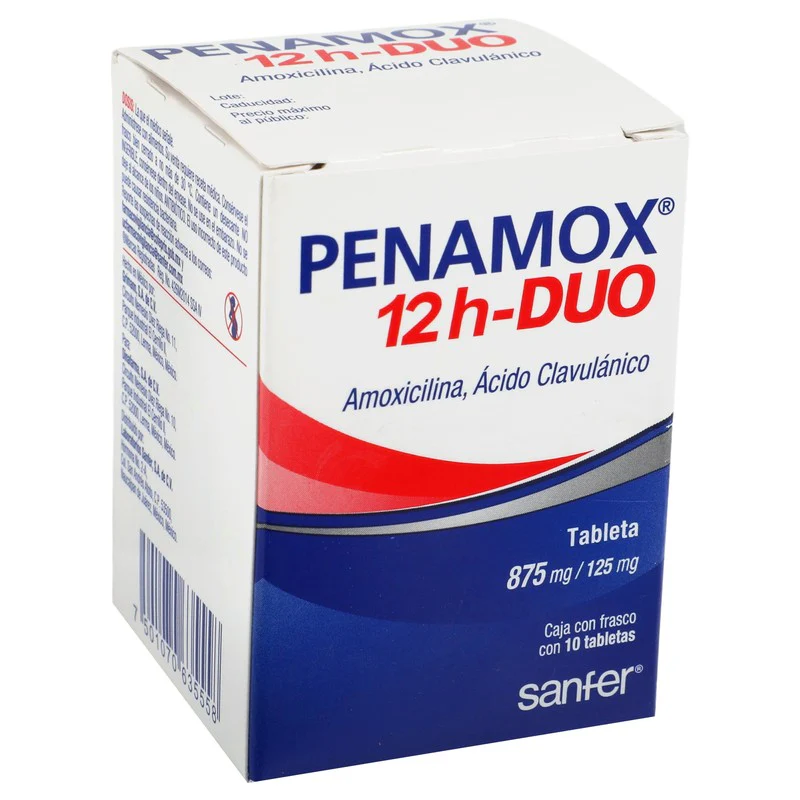 Penamox 12 Horas Duo 875 Mg Con 10 Tabletas - Image 2