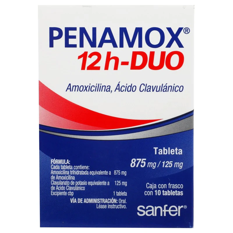 Penamox 12 Horas Duo 875 Mg Con 10 Tabletas - Image 6