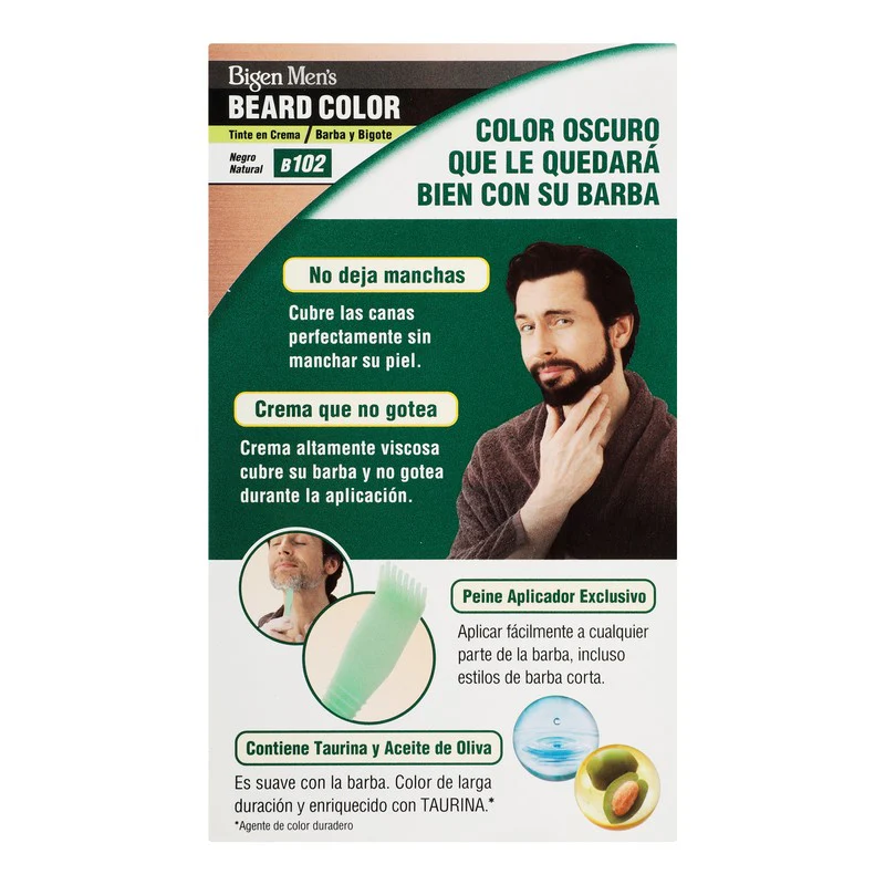 Tintes Bigen Men Barba-Bigote Negro Natural 102 - Image 4