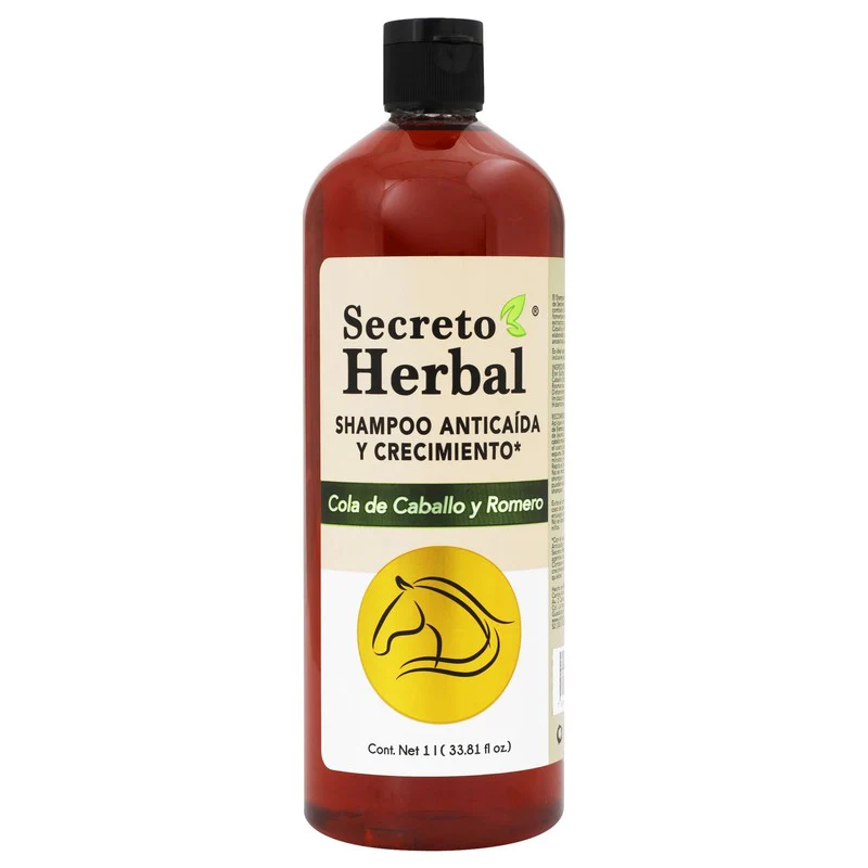 Shampoo Herbal Cola De Caballo Y Romero Anticaida Y Crecimiento 1 Litro