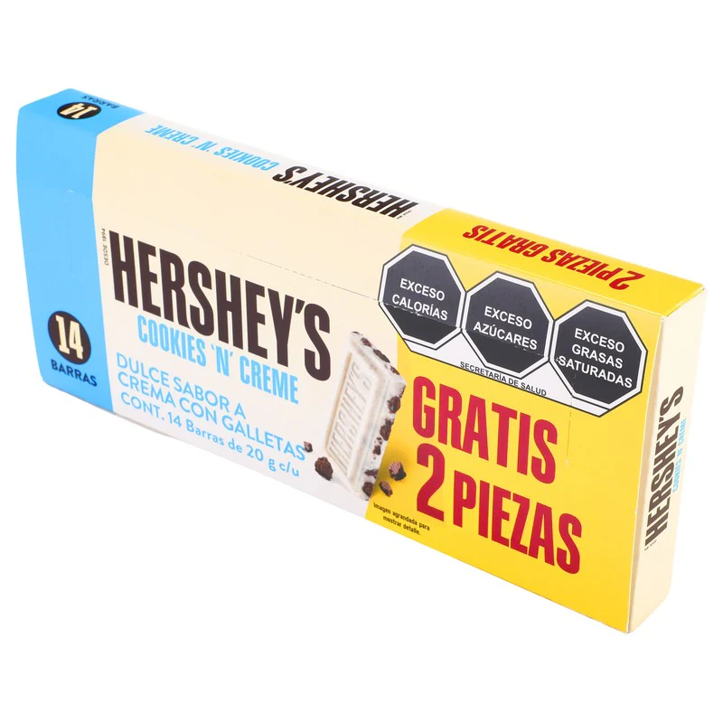Chocolate Hersheys Cookies N Creme Con 14 Barras 20G - Image 4