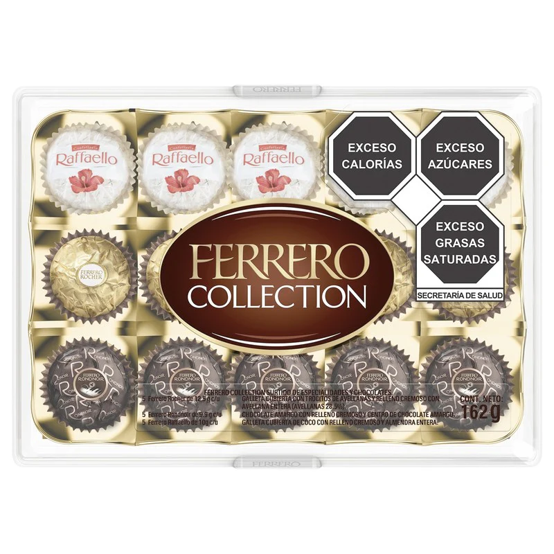 Chocolate Ferrero Rocher Con 15 Piezas 162 G