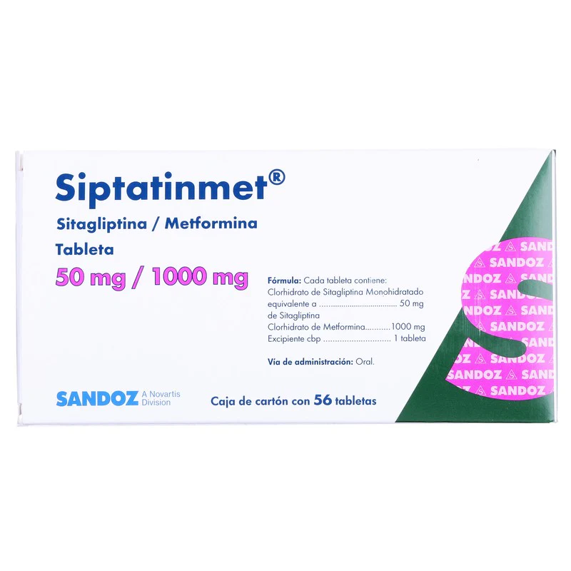 Siptatinmet 50/1000 Mg Con 56 Tabletas