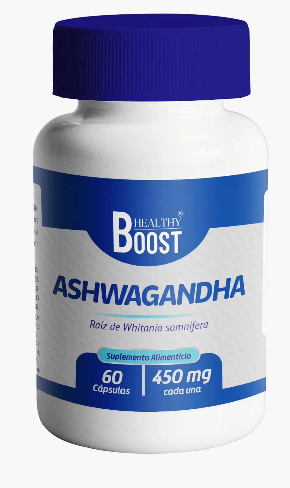 Ashwagandha 450 Mg Con 60 Capsulas Suplemento Alimenticio Healthy Boost