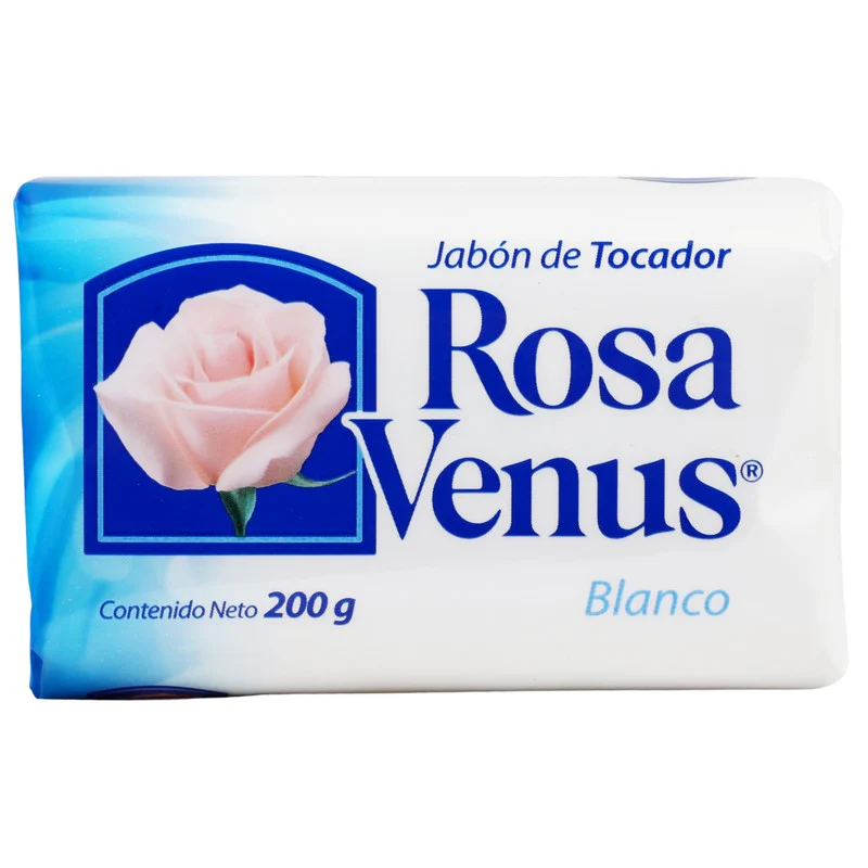 Jabon Rosa Venus Barra Blanco 200 G