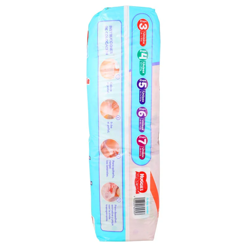 Pañal Huggies All Around Unisex Etapa 7 Con 40 Piezas - Image 5