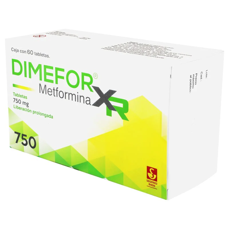 Dimefor Xr 750 Mg - Caja Con 60 Tabletas (Metformina) - Image 3