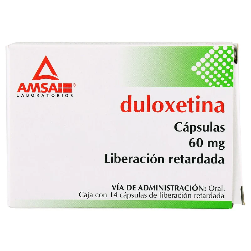 Duloxetina 60 Mg 14 Capsulas Liberacion Prolongada Amsa