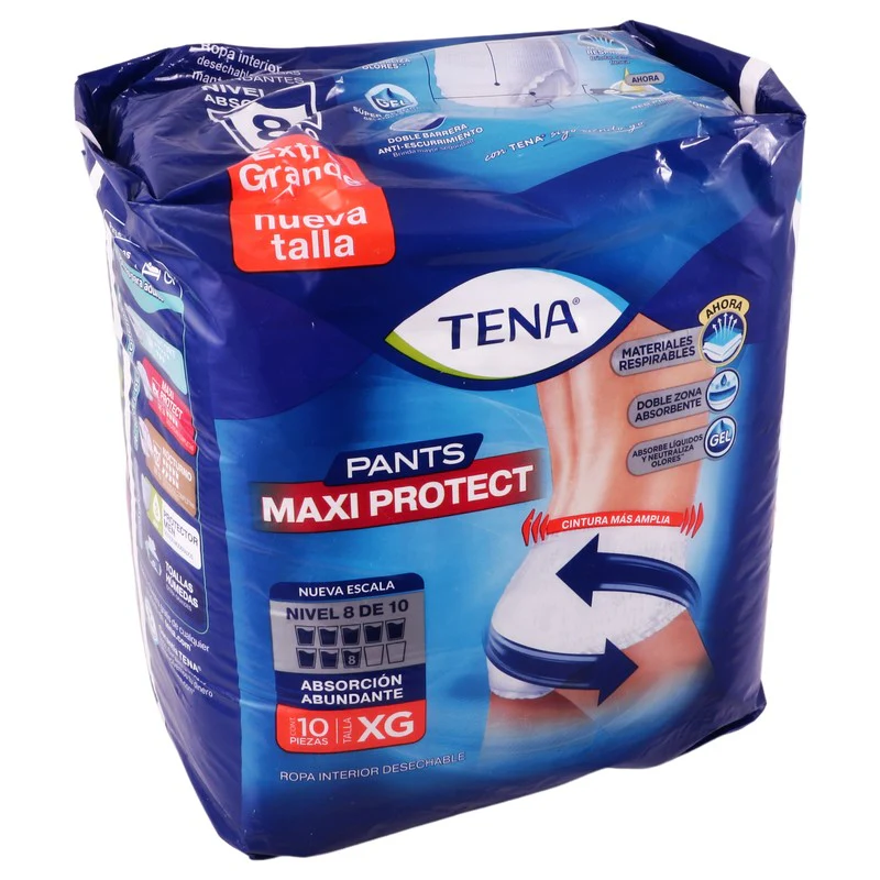 Calzon Tena Pants Maxima Proteccion Xgrande Con 10 Piezas - Image 2