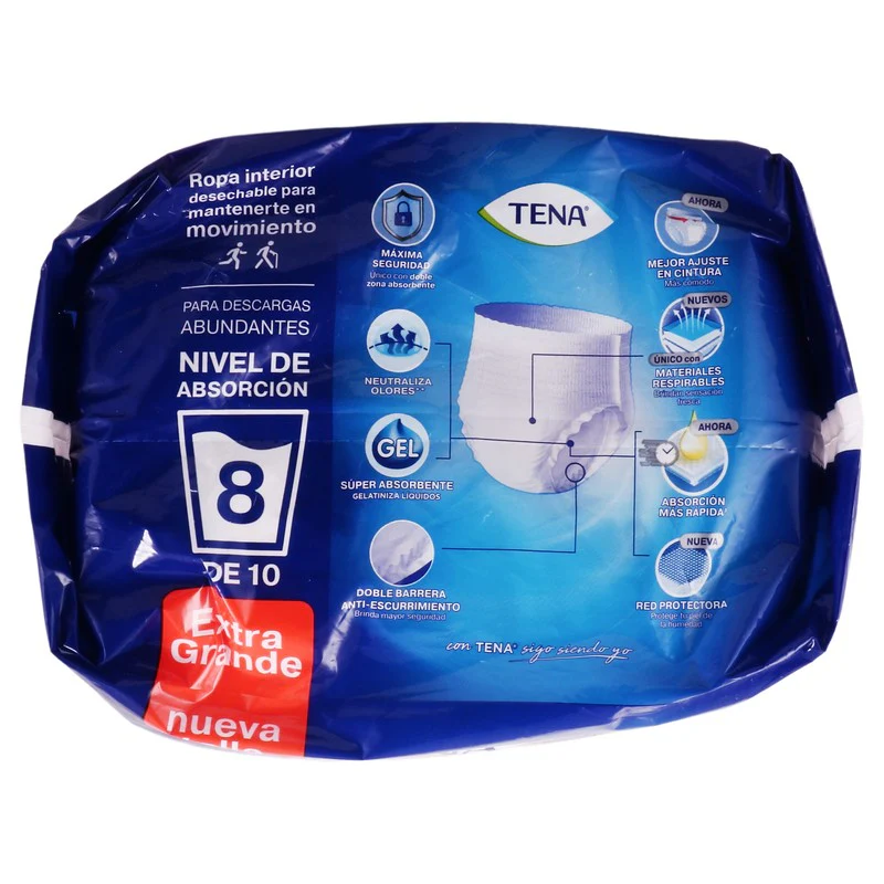 Calzon Tena Pants Maxima Proteccion Xgrande Con 10 Piezas - Image 6