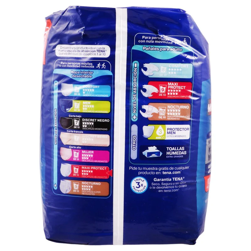 Calzon Tena Pants Maxima Proteccion Xgrande Con 10 Piezas - Image 8
